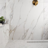 Minera Aurora Gold 48x48 Polished Porcelain Tile - Lux Tile