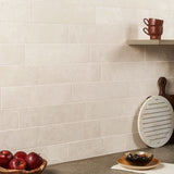 Lux Tile Marmo Perfetto Crema Beige 4x16 Semi-Polished Porcelain Tile