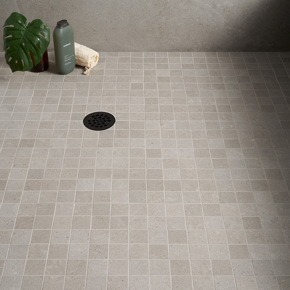 Lux Tile New Rock Fumo Light Gray 2x2 Matte Porcelain Mosaic Tile