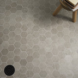 Lux Tile New Rock Tortora Beige 3" Hex Matte Porcelain Mosaic Tile