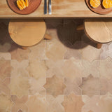Lux Tile Parma Cotto Brown Matte Star and Cross 6" Terracotta Look Porcelain Tile