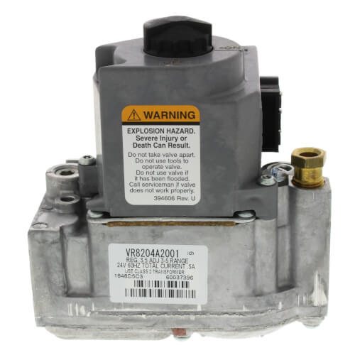 Rheem 60-25076-02 gas valve - side view (Product Type: Gas Valve)