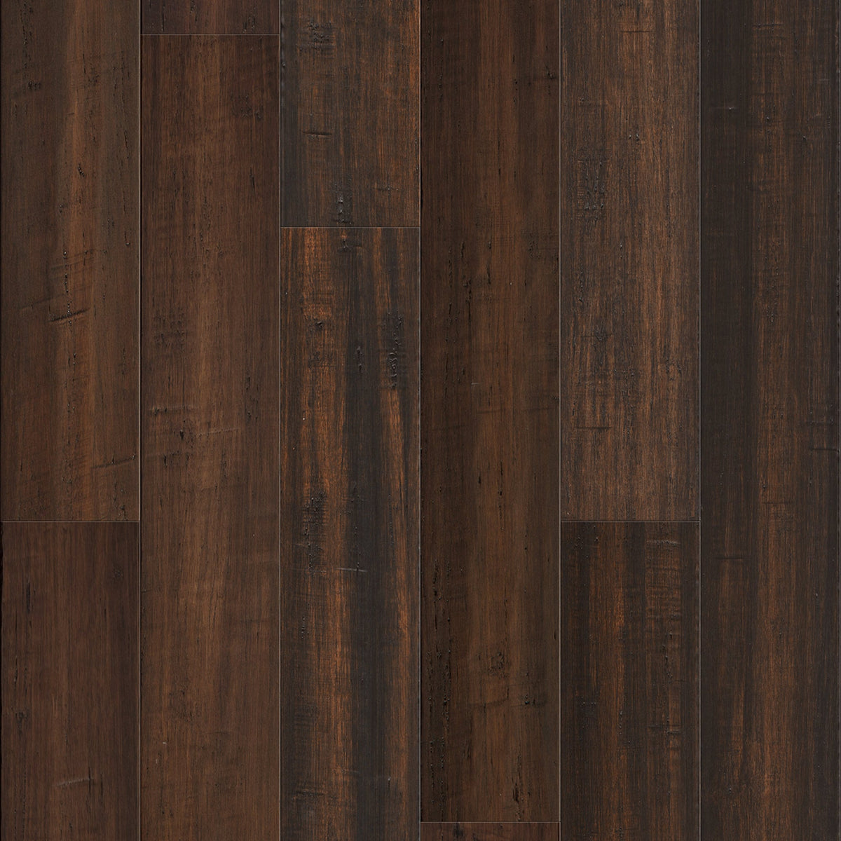 Cali Bamboo Fossilized 3.75-in Bordeaux Distressed Solid Bamboo Hardwood Flooring, 7/16-in T x 36-in L (22.69-sq ft/Carton)