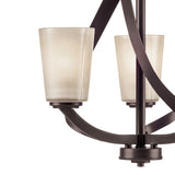 Kichler Layla 3-Light Antique Bronze Modern/Contemporary Chandelier