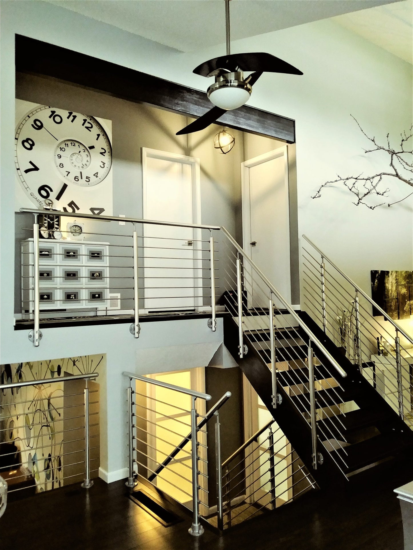 DOLLE 4-1/4-in x 42-in Prova Brushed Aluminum Round Deck Baluster