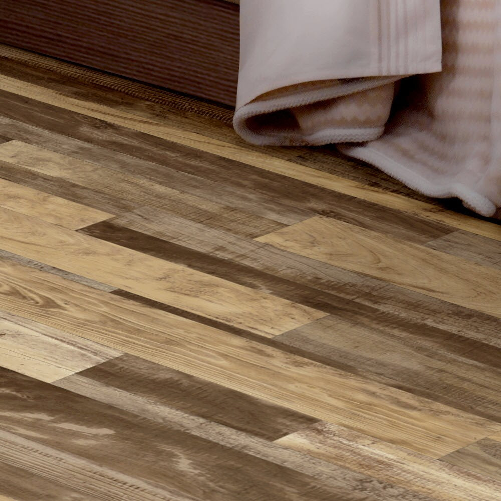 Congoleum AirStep Advantage Curious 12-ft W x Cut-to-Length Presents Wood Look Low-Gloss Finish Sheet Vinyl