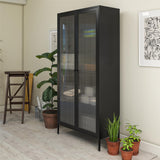 Ameriwood Home Ashbury Heights 35.38-in W x 72.83-in H Steel Black Freestanding Utility Storage Cabinet