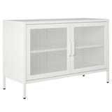 Ameriwood Home Sunset District 39.37-in W x 25.2-in H Steel White Freestanding Utility Storage Cabinet