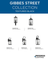 Progress Lighting Gibbes Street 3-Light Antique Bronze Traditional Beveled Glass Lantern Medium Indoor/Outdoor Hanging Pendant Light