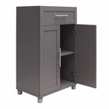 Ameriwood Home Camberly 23.46-in W x 39.2-in H Particleboard Graphite Grey Freestanding Utility Storage Cabinet