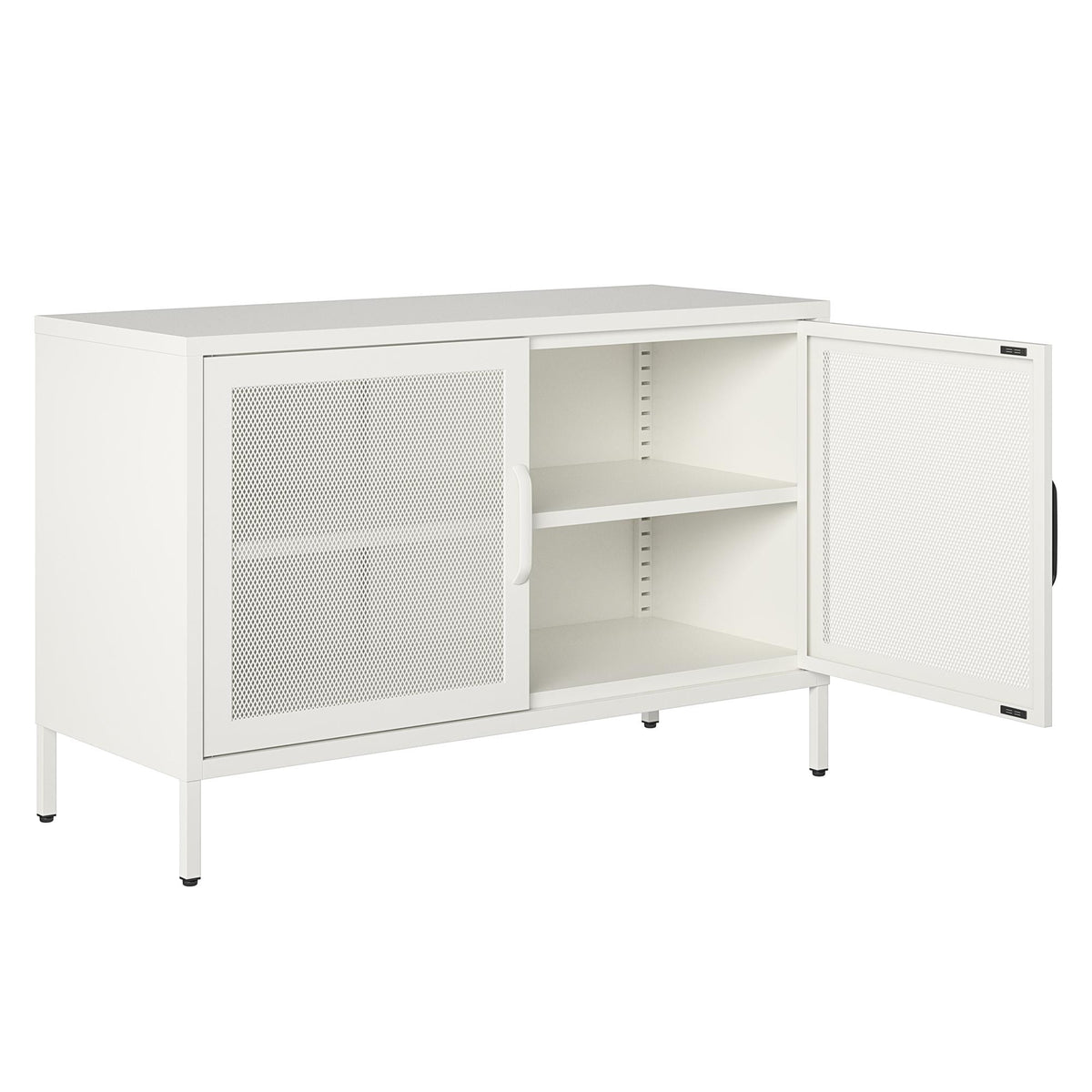 Ameriwood Home Sunset District 39.37-in W x 25.2-in H Steel White Freestanding Utility Storage Cabinet