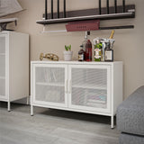 Ameriwood Home Sunset District 39.37-in W x 25.2-in H Steel White Freestanding Utility Storage Cabinet