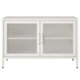 Ameriwood Home Sunset District 39.37-in W x 25.2-in H Steel White Freestanding Utility Storage Cabinet