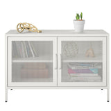 Ameriwood Home Sunset District 39.37-in W x 25.2-in H Steel White Freestanding Utility Storage Cabinet