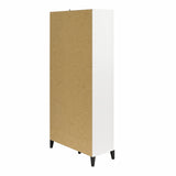 Ameriwood Home Amplus 35.67-in W x 76.65-in H Particleboard White Stipple Freestanding Utility Storage Cabinet