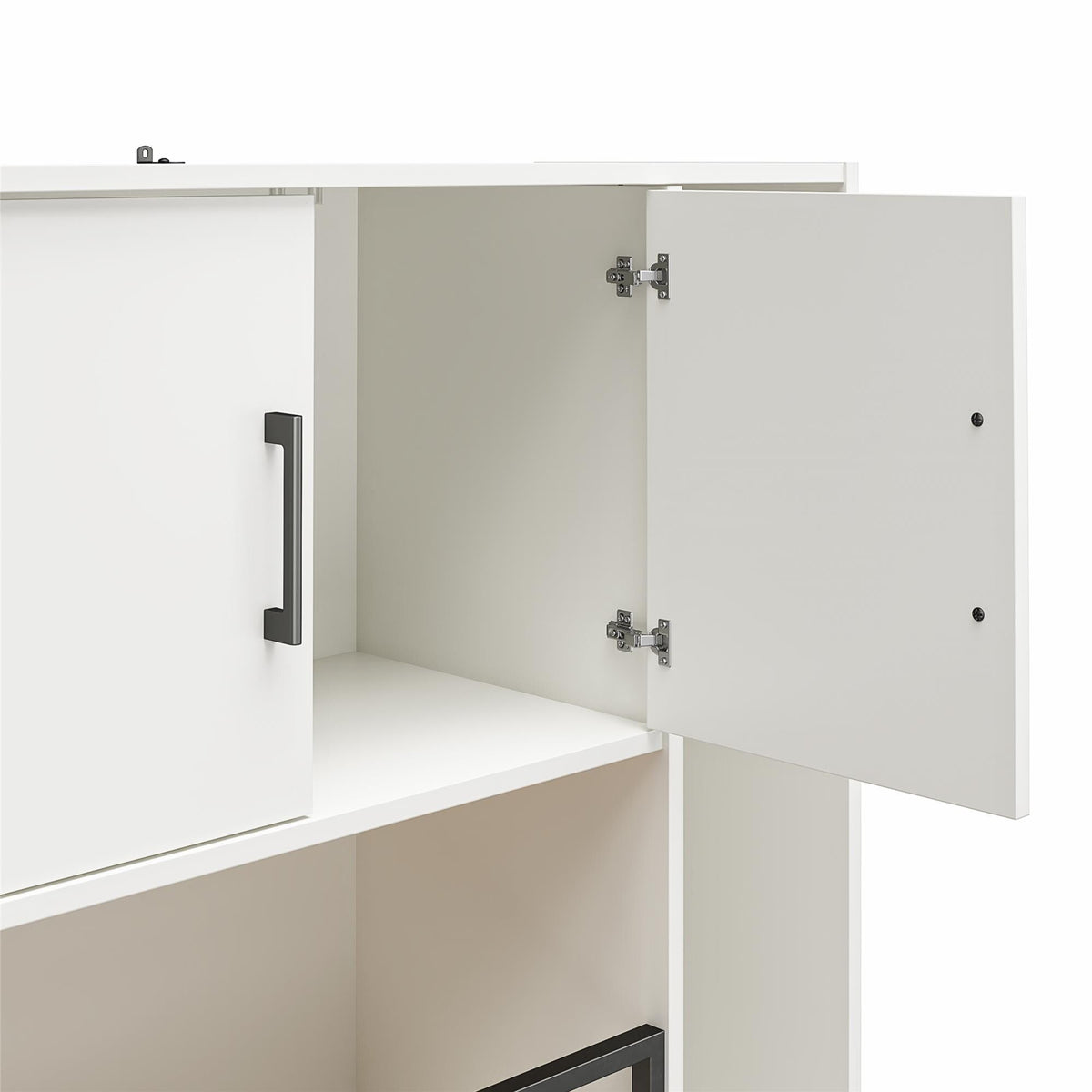 Ameriwood Home Amplus 35.67-in W x 76.65-in H Particleboard White Stipple Freestanding Utility Storage Cabinet