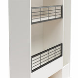 Ameriwood Home Amplus 35.67-in W x 76.65-in H Particleboard White Stipple Freestanding Utility Storage Cabinet