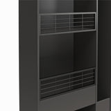 Ameriwood Home Amplus 35.67-in W x 76.65-in H Particleboard Graphite Freestanding Utility Storage Cabinet