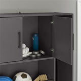 Ameriwood Home Amplus 35.67-in W x 76.65-in H Particleboard Graphite Freestanding Utility Storage Cabinet