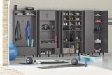 Ameriwood Home Amplus 35.67-in W x 76.65-in H Particleboard Graphite Freestanding Utility Storage Cabinet