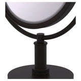 Allied Brass 8-in x 15-in Oil-Rubbed Bronze Double-Sided Magnifying Countertop Vanity Mirror