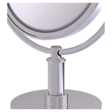 Allied Brass 8-in x 15-in Polished Chrome Double-Sided Magnifying Countertop Vanity Mirror