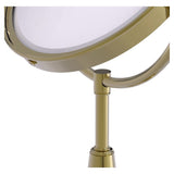 Allied Brass 8-in x 15-in Polished Brass Double-Sided Magnifying Countertop Vanity Mirror