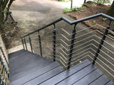 DOLLE 4-1/4-in x 36-in Prova Anthracite Aluminum Round Deck Baluster