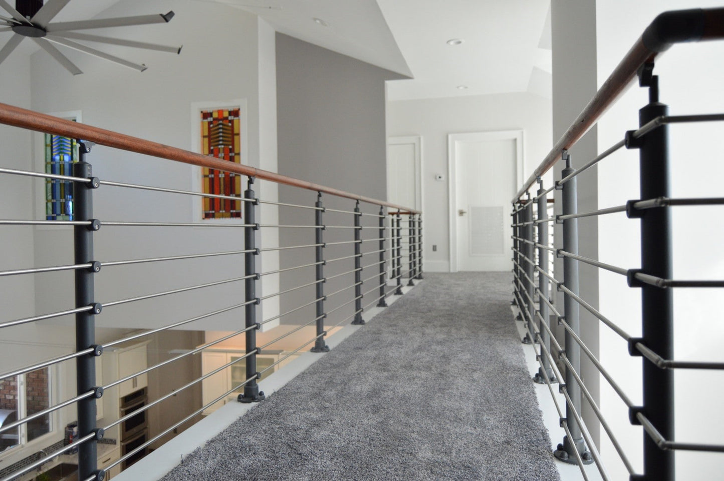 DOLLE 4-1/4-in x 36-in Anthracite Aluminum Round Deck Baluster