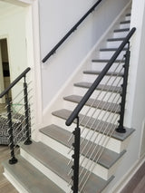 DOLLE 4-1/4-in x 36-in Anthracite Aluminum Round Deck Baluster
