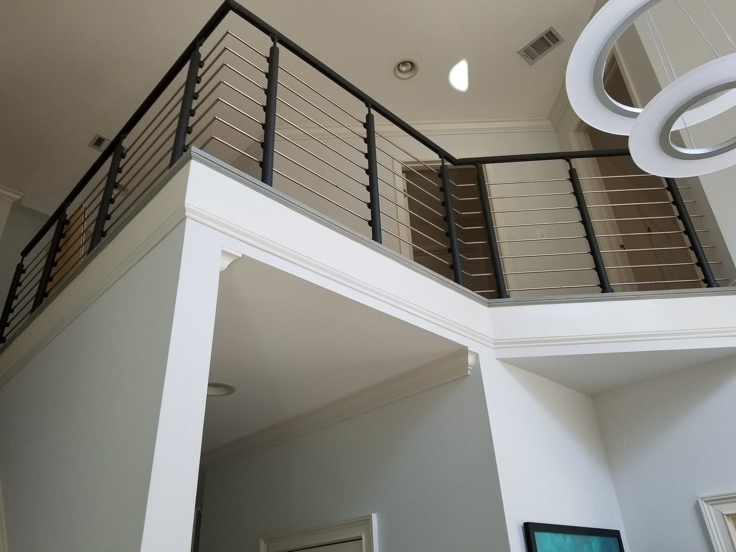 DOLLE 4-1/4-in x 36-in Anthracite Aluminum Round Deck Baluster