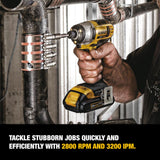 DEWALT 20-Volt MAX Variable Speed Cordless Impact Driver Kit, 1/4-in Hex, 1 Battery & Charger Included (DCF885C1)