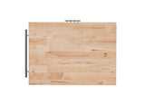 Powell Green Wood Base with Wood Butcher Block Top Rolling Kitchen Cart (28-in x 20.25-in x 33.5-in)