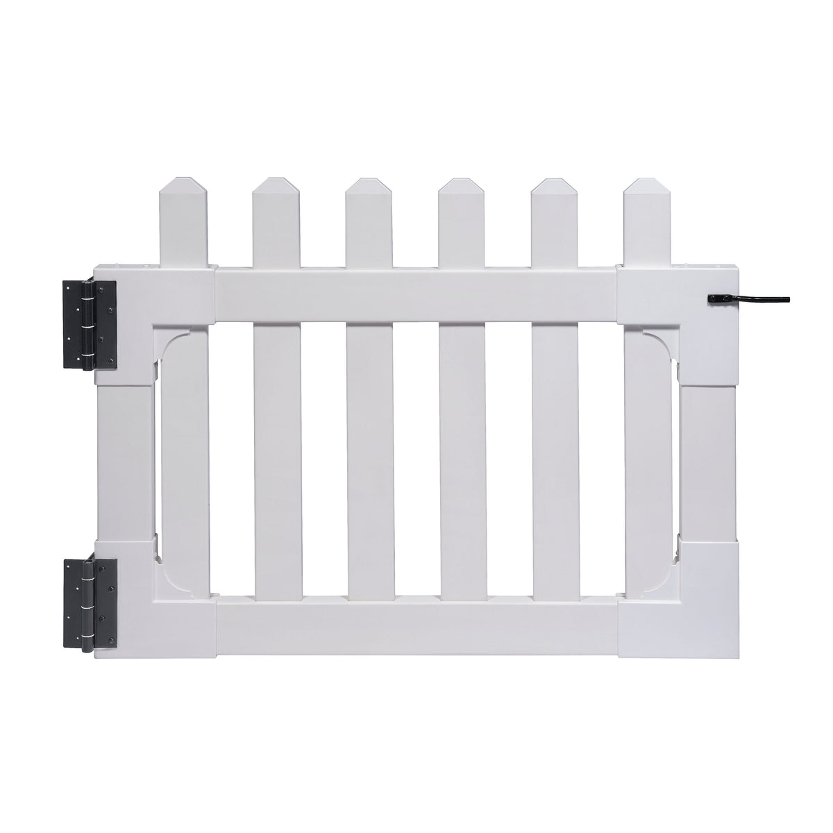 Zippity Outdoor Products Newport 2.5-ft H x 3-ft W White Vinyl Flat-top Fence Gate Kit (Unassembled)