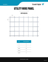 Tarter 4-ft H x 16-ft W Steel Welded Wire Flat-top Containment Fence Panel