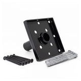 TITAN BUILDING PRODUCTS 4-in x 4-in Powder Coated Black Painted Galvanized Steel Deck Post Stabilizer