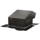 Master Flow Goose Neck 8-Inch Galvanized Steel Vent and Pipe Flashing, Black