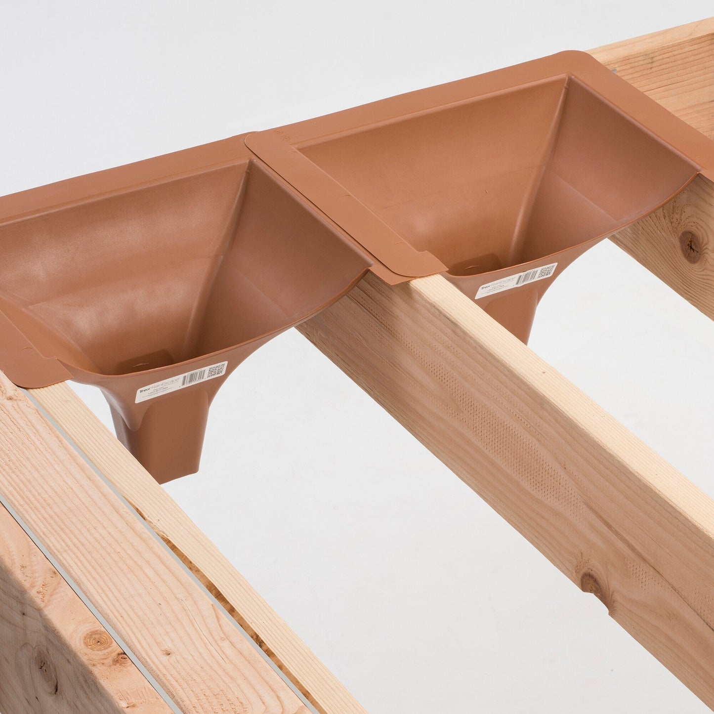 Trex RainEscape 13-1/2-in x 17-1/2-in Brown Under Deck Ceiling Downspout