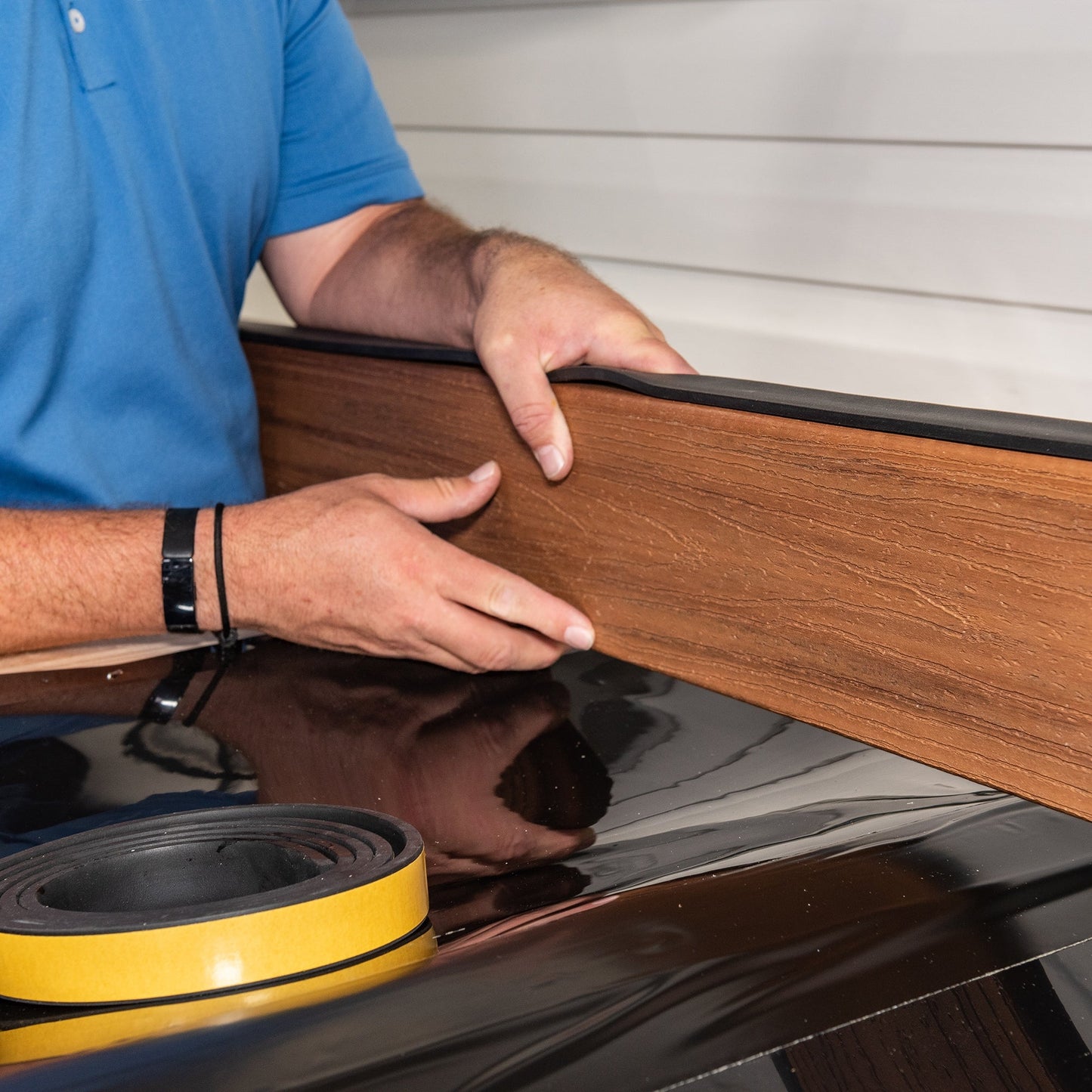Trex Black Under Deck Ceiling Wall Flashing