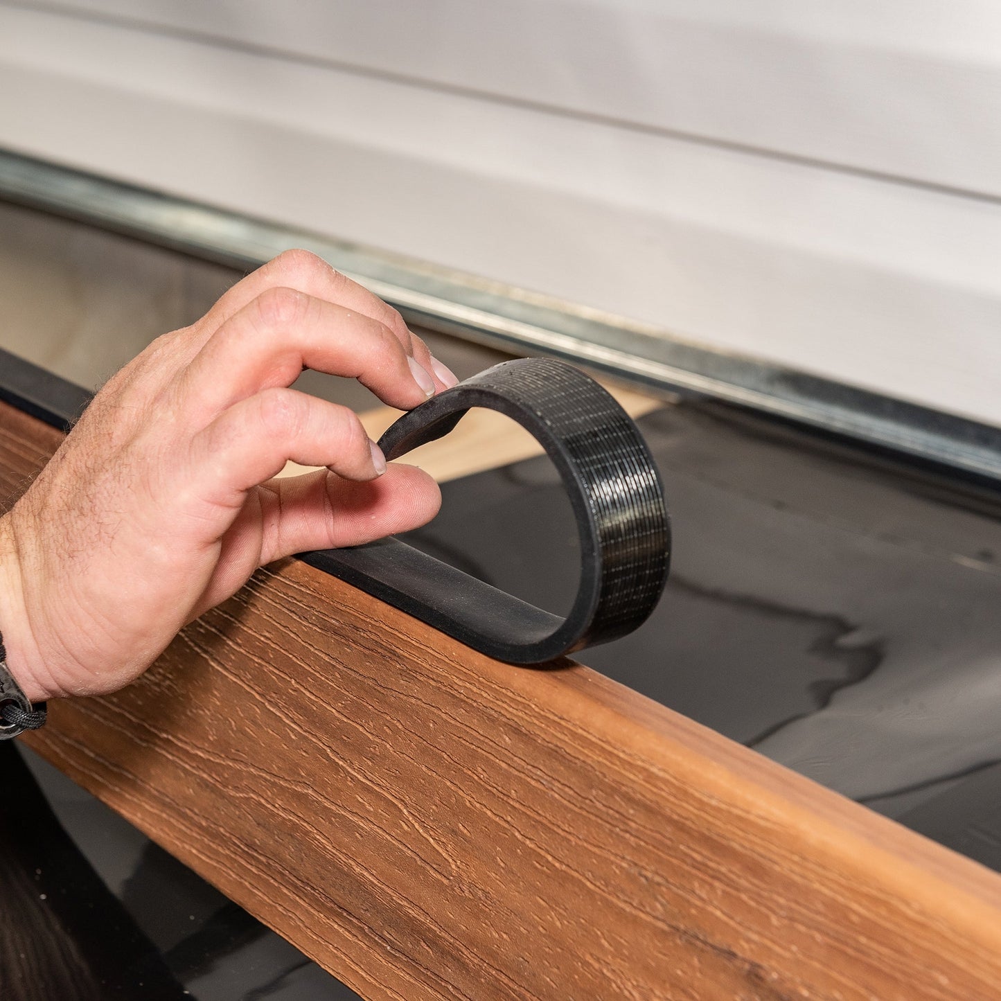 Trex Black Under Deck Ceiling Wall Flashing