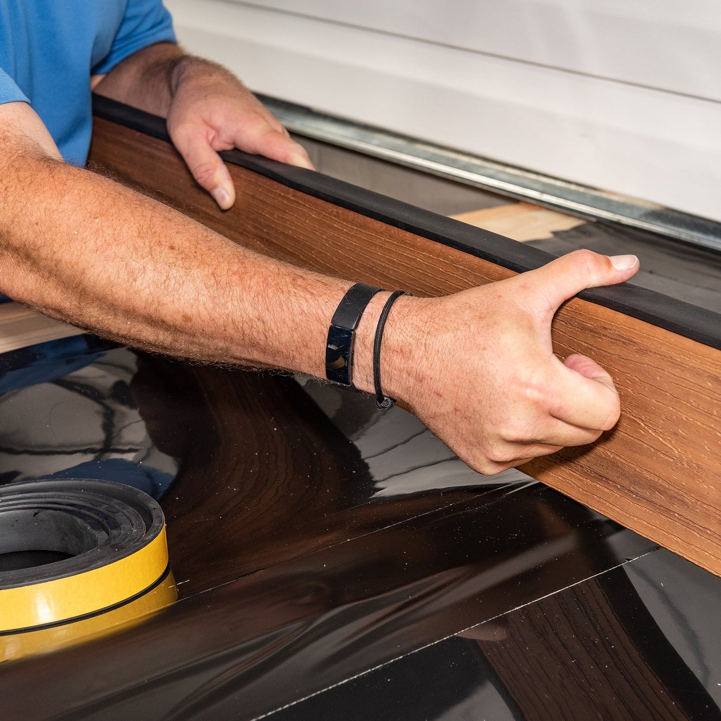 Trex Black Under Deck Ceiling Wall Flashing