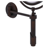 Allied Brass Tribecca 8-in x 15-in Distressed Bronze Double-Sided 5x Magnifying Wall-Mounted Vanity Mirror