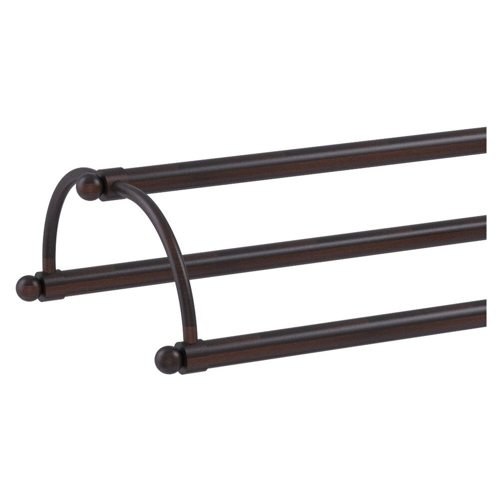 Allied Brass Free Standing Double Arm Towel Holder in Venetian Bronze, 31 in Width