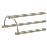 Allied Brass Free Standing Double Arm Towel Holder in Polished Nickel