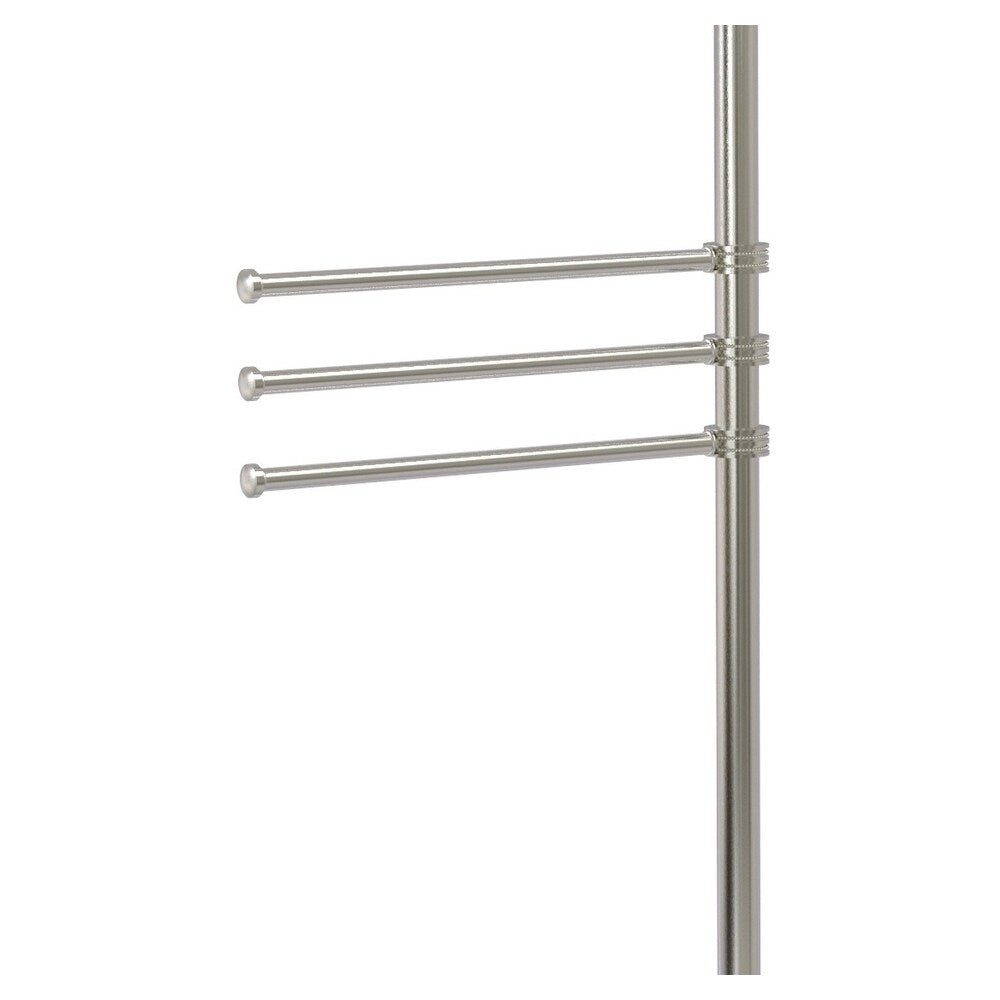 Allied Brass Satin Nickel Freestanding Towel Rack