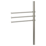 Allied Brass Satin Nickel Freestanding Towel Rack