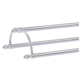 Allied Brass Free Standing Double Arm Towel Holder in Polished Chrome