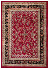 Safavieh Lyndhurst Hamadan 6 x 9 Red/Black Indoor Floral/Botanical Oriental Area Rug