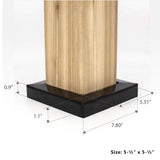 TITAN BUILDING PRODUCTS 5-1/2-in x 5-1/2-in Black Painted Galvanized Steel Deck Post Base Trim