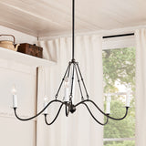 Kichler Freesia 5-Light Gray Farmhouse Chandelier